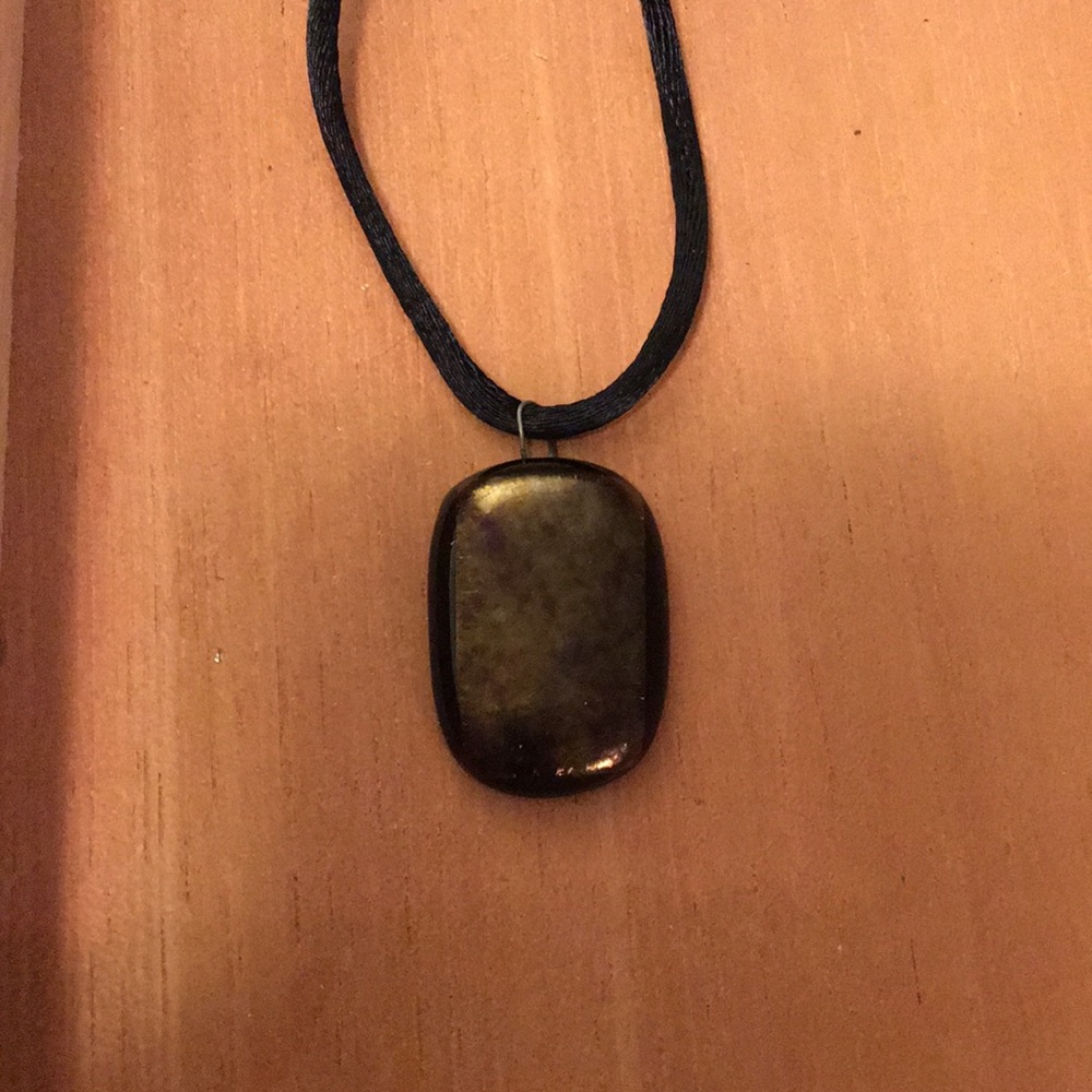 Handmade Dichroic Glass Necklace